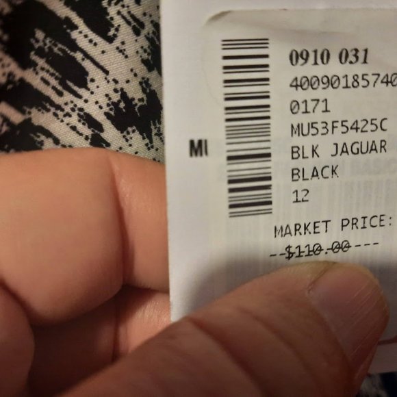 Michael Kors Miranda Jaquar Print Cotton Sateen Pants NWT Sz 12 - Picture 8 of 8